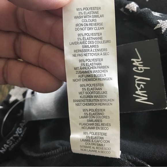 NWT Nasty Gal Star High Waisted Flare Pants - Picture 7 of 7